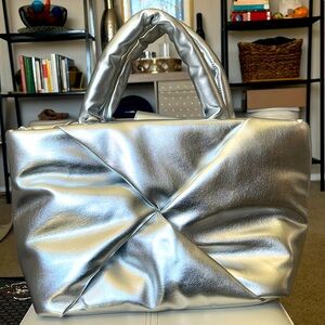 Chrome Puffer Bag